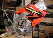 Cadre de 450 CRF / moteur de 500 CR montage Raspo