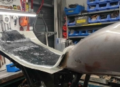 Fabrication du fond de selle pour la sellerie future