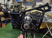 Installation du moteur dans le cadre