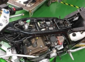 Démontage en règle de l'ensemble de la moto