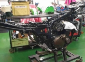 Démontage en règle de l'ensemble de la moto